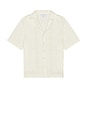 view 4 of 4 Anderson Paisley Embroidered Button Down Shirt in Solid White