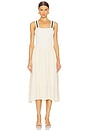 view 1 of 3 Basque Waist Bodycon Dress in Ivory