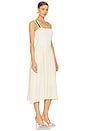 view 2 of 3 Basque Waist Bodycon Dress in Ivory