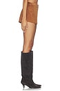 view 4 of 6 Odessa Genuine Suede Short in Saddle