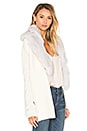 view 3 of 5 Biarritz Fox Fur Cardigan in Winter White