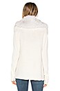 view 4 of 5 Biarritz Fox Fur Cardigan in Winter White