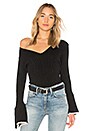 view 1 of 4 Bourbon Street Bell Sleeve Sweater in Black