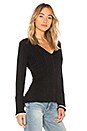 view 2 of 4 Bourbon Street Bell Sleeve Sweater in Black