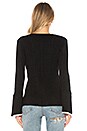 view 3 of 4 Bourbon Street Bell Sleeve Sweater in Black
