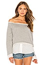 view 1 of 4 Clover Bell Sleeve Sweater in Heather Grey
