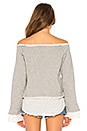 view 3 of 4 Clover Bell Sleeve Sweater in Heather Grey