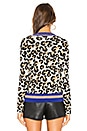 view 3 of 4 Leopard Lurex Crew in Natural