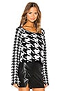 view 2 of 4 Middleberry Cropped Sweater in Houndstooth