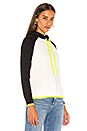 view 2 of 4 SWEAT À CAPUCHE KYOTO in Ivory & Neon Yellow