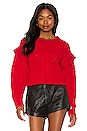 view 1 of 4 Myles Cable Sweater in Red