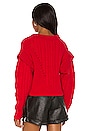 view 3 of 4 Myles Cable Sweater in Red