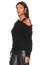 view 3 of 5 Yvonne Cold Shoulder Sweater in Black