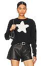 view 1 of 5 Stella Star Pullover Sweater in Black & Ivory