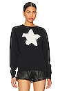 view 2 of 5 Stella Star Pullover Sweater in Black & Ivory