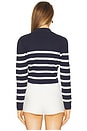 view 3 of 4 Stripe Knit Blazer in Navy