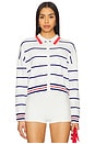 view 1 of 5 Nautical Stripe Polo in Ivory Multi