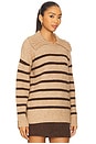 view 2 of 4 Rayna Oversized Collar Sweater in Brown