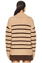 view 3 of 4 Rayna Oversized Collar Sweater in Brown