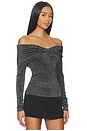 view 2 of 5 Colette Ribbed Lurex Sweater in Black