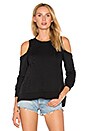 view 2 of 6 Los Feliz Cold Shoulder Sweatshirt in Black