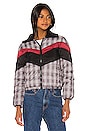 view 2 of 5 Wesley Printed Puffer in Glen Plaid