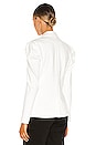 view 4 of 5 Linden Puff Sleeve Blazer in Solid White