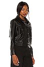 view 3 of 4 Ryder Fringe Jacket in Black