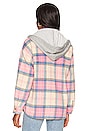 view 4 of 5 Ryder Plaid Dickie Shacket in Pink Plaid