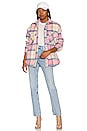 view 5 of 5 Ryder Plaid Dickie Shacket in Pink Plaid