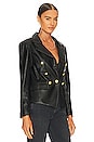 view 3 of 5 Nico Faux Leather Blazer in Black