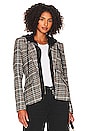 view 1 of 6 Bradley Plaid Dickie Blazer in Black