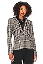 view 2 of 6 Bradley Plaid Dickie Blazer in Black