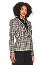 view 4 of 6 Bradley Plaid Dickie Blazer in Black