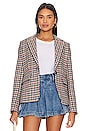 view 2 of 7 Lucia Multi Houndstooth Jacket in Pink Multi