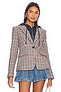 view 3 of 7 Lucia Multi Houndstooth Jacket in Pink Multi