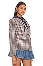 view 4 of 7 Lucia Multi Houndstooth Jacket in Pink Multi