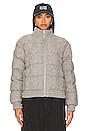 view 2 of 5 Aubrey Cable Puffer Jacket in Light Heather Grey
