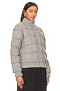view 3 of 5 Aubrey Cable Puffer Jacket in Light Heather Grey