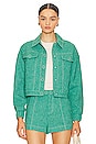 view 1 of 5 Sammie Cropped Jacket in Green