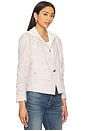 view 2 of 5 Alina Striped Blazer With Dickey in Khaki