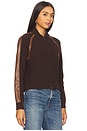 view 2 of 4 Atlas Raglan Zip Up Jacket in Chocolate