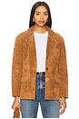 view 1 of 5 BLAZER BOYFRIEND DE CAMURÇA ATLAS in Camel