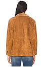 view 4 of 5 BLAZER BOYFRIEND DE CAMURÇA ATLAS in Camel