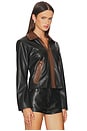 view 2 of 4 Atlas Faux Leather Jacket in Black Combo