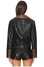 view 3 of 4 Atlas Faux Leather Jacket in Black Combo