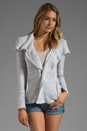 view 1 of 5 Chesapeake Biker Jacket en Grey/White in Grey & White