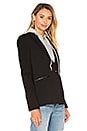 view 4 of 7 Hooded Blazer Jacket in Black