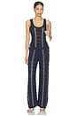 view 5 of 6 Amber Novelty Stitch Sweater Pant in Navy