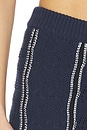 view 6 of 6 Amber Novelty Stitch Sweater Pant in Navy